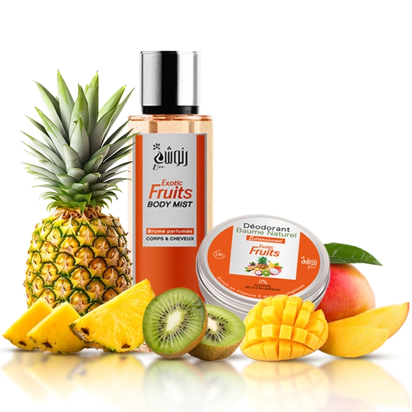 Brume parfumé Rannoucha cosmétiques et Déodorant Naturel au Exotic Fruits Ranoucha