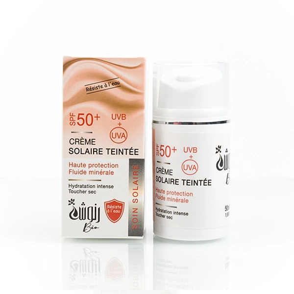 Crème Solaire Teintée Beige avec couvrance légère