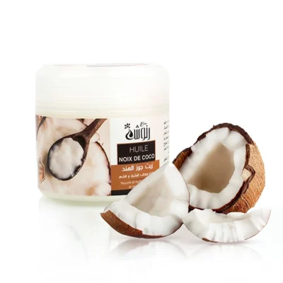 Huile de noix de coco naturelle, soin nourrissant pour cheveux et peau