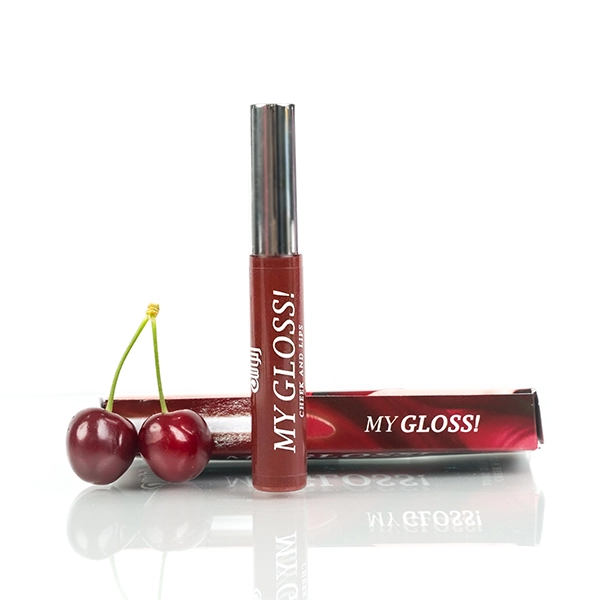 Gloss à lèvres My Gloss Burgundy, couleur bordeaux intense et brillante