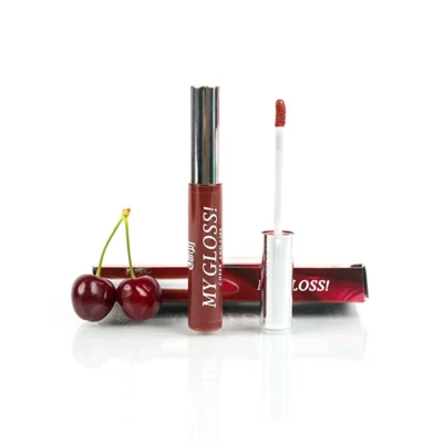 Gloss à lèvres My Gloss Burgundy, couleur bordeaux intense et brillante