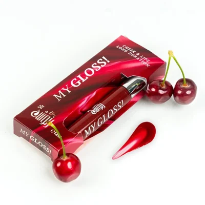 Gloss à lèvres My Gloss Burgundy, couleur bordeaux intense et brillante