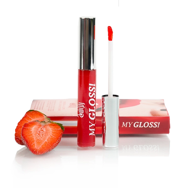 Gloss à lèvres My Gloss Rouge Fraise, couleur rouge intense et brillante