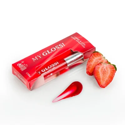 Gloss à lèvres My Gloss Rouge Fraise, couleur rouge intense et brillante