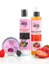 Pack Fruits Gourmands soins corps : gel douche, brume parfumée et déodorant naturel